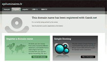 Tablet Screenshot of epiluminaires.fr
